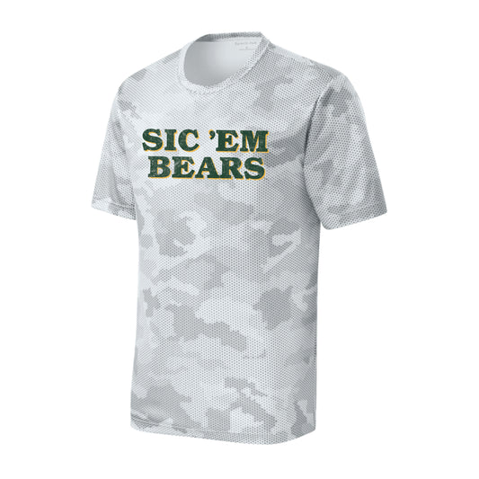 The Sic 'Em Bears Block | Youth White Tee