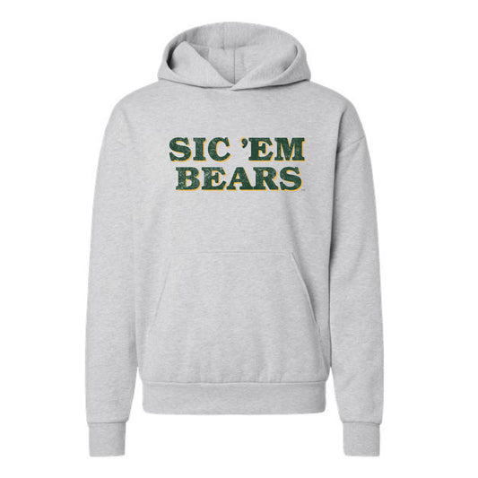 The Sic 'Em Bears Block  | Grey Heather Hoodie