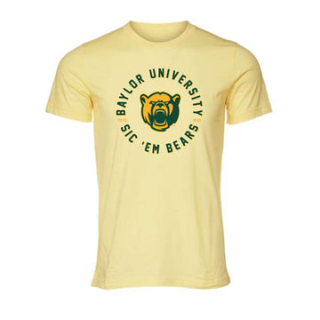 The Sic 'Em Bears Circle EST | Heather French Vanilla Tee