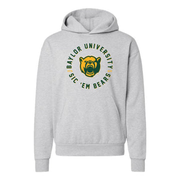 The Sic 'Em Bears Circle EST | Grey Heather Hoodie