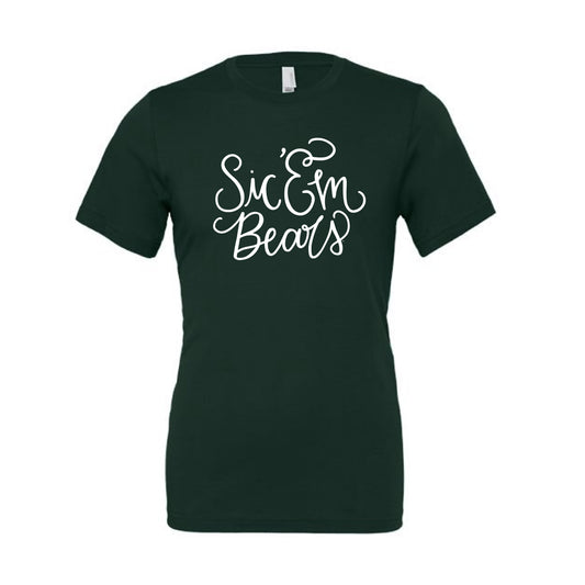 The Sic 'Em Bears Script | Forest Tee