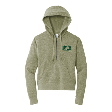 The Sic 'Em Bears Wavy | Military Green Frost 1/2 zip Pullover