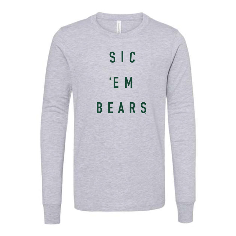 The Sic ‘Em Bears | Kids Athletic Heather Long Sleeve