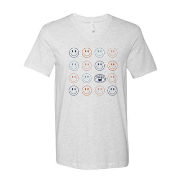 The Smiles For Aubie | Ash V-Neck Tee
