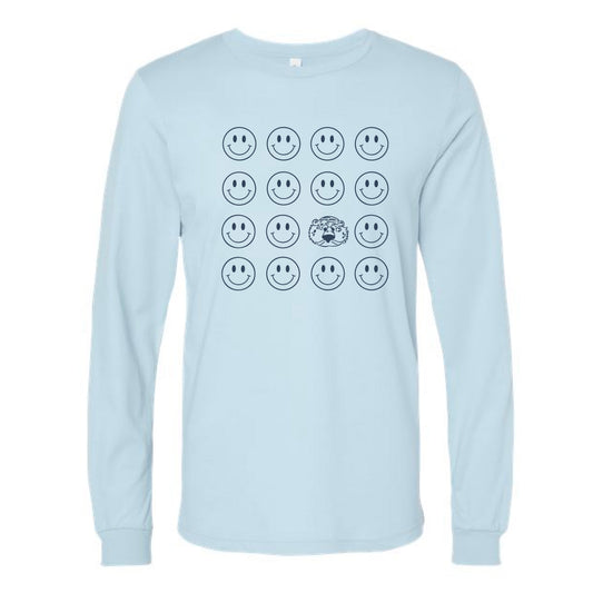 The Smiles For Aubie | Baby Blue Long Sleeve Tee