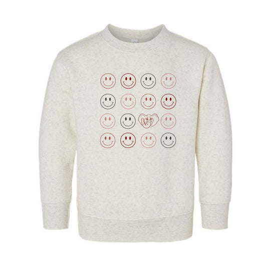 The Smiles for Big Al | Toddler Natural Heather Sweatshirt