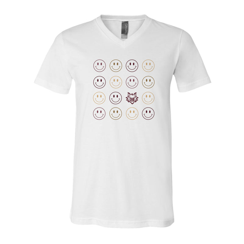 The Smiles For Boko | White V-Neck Tee