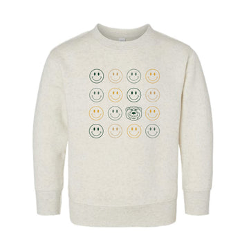 The Smiles for Bruiser | Toddler Natural Heather Sweatshirt
