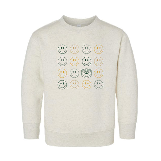 The Smiles for Bruiser | Toddler Natural Heather Sweatshirt