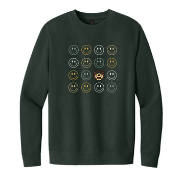 The Smiles for Bruiser | Forest Green Sweatshirt