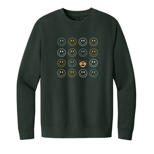 The Smiles for Bruiser | Forest Green Sweatshirt