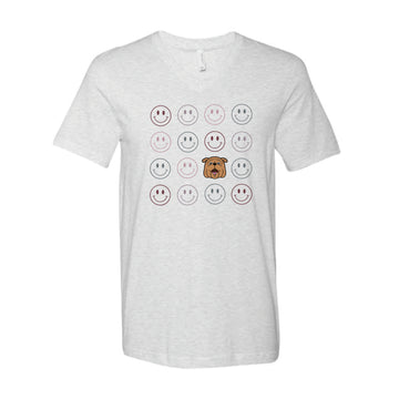 The Smiles for Bully | Ash V-Neck Tee