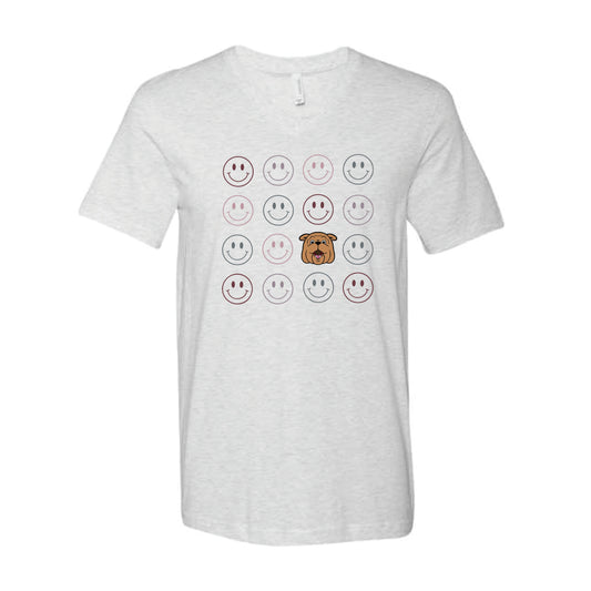 The Smiles for Bully | Ash V-Neck Tee