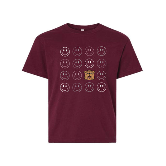 The Smiles for Bully | Youth Maroon Tee