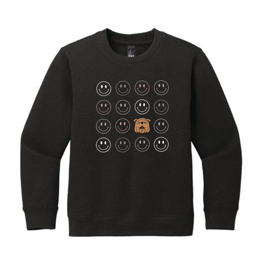 The Smiles for Bully | Youth Black Crewneck
