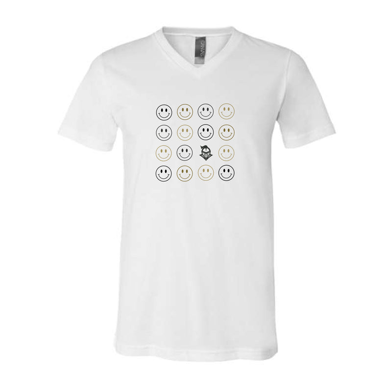 The Smiles For Knightro | White V-Neck Tee