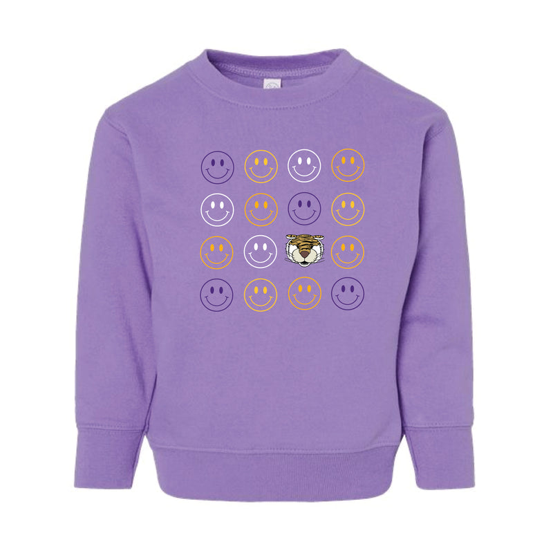 The Smiles for Mike the Tiger | Toddler Lavender Sweatshirt
