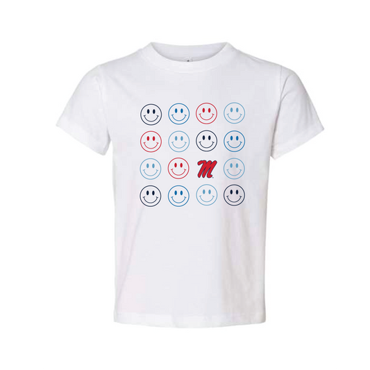 The Smiles for Ole Miss | Toddler White Tee