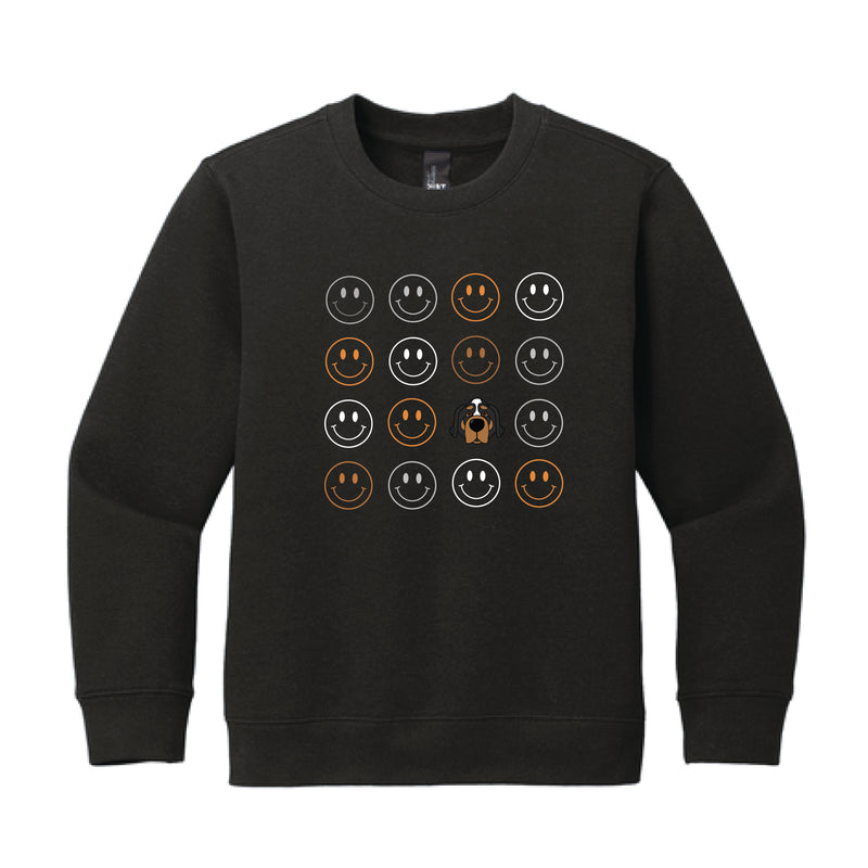 The Smiles for Smokey | Youth Black Crew Sweatshirt