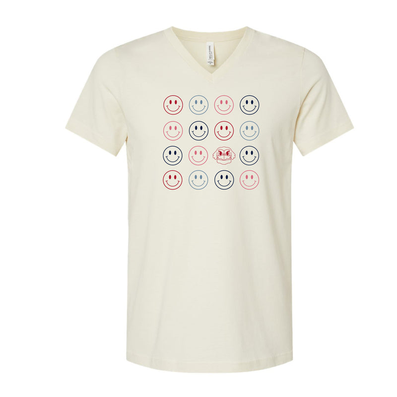 The Smiles for Sparky | Natural V-Neck Tee