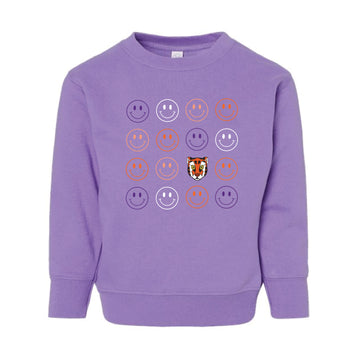 The Smiles for the Tigers | Toddler Lavender Sweatshirt
