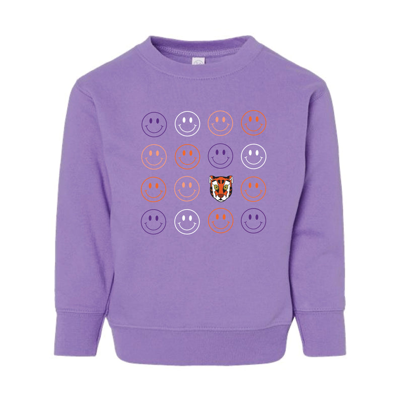 The Smiles for the Tigers | Toddler Lavender Sweatshirt