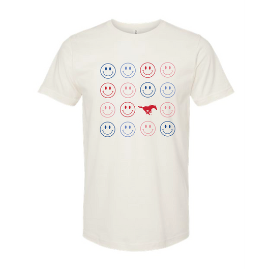 The Smiles for the Mustangs | Vintage Natural Tee