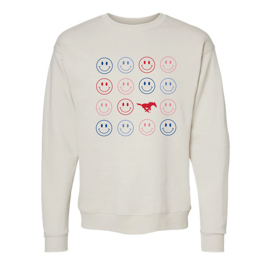 The Smiles for the Mustangs | Sand Sweatshirt