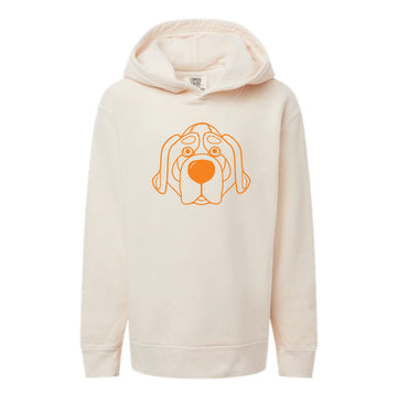 The Smokey Head Outline | Youth Ivory Hoodie