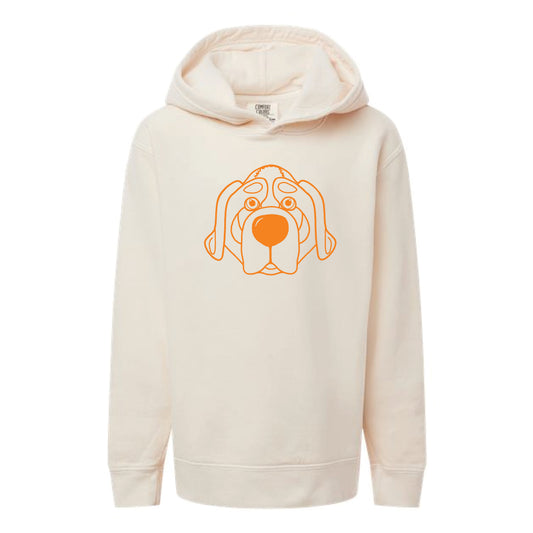 The Smokey Head Outline | Youth Ivory Hoodie