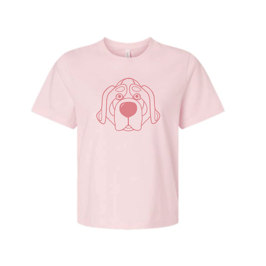 The Smokey Head Outline | Soft Pink Tee