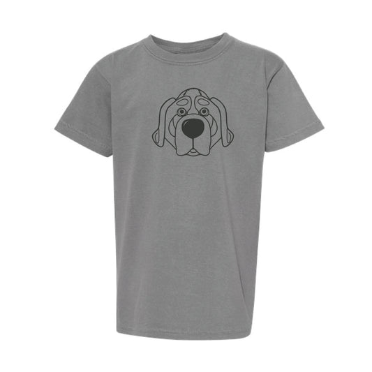 The Smokey Head Outline | Youth Grey Tee