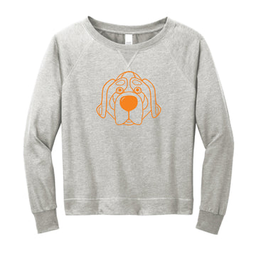 The Smokey Head Outline | Light Grey Heather Long Sleeve Tee