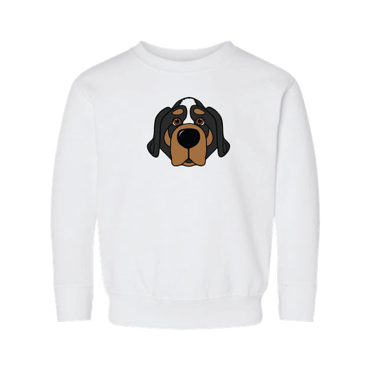 The Smokey Head | Toddler White Sweatshirt