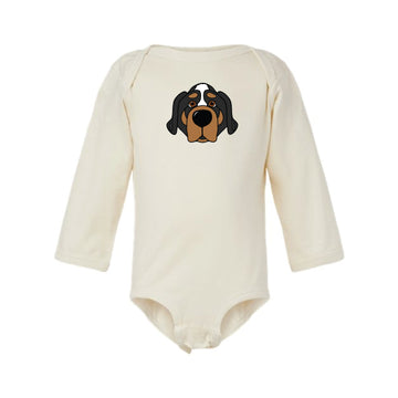 The Smokey Head | Baby Natural Long Sleeve Onesie
