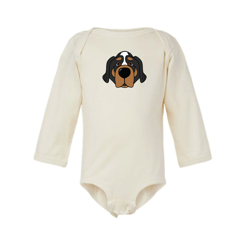 The Smokey Head | Baby Natural Long Sleeve Onesie