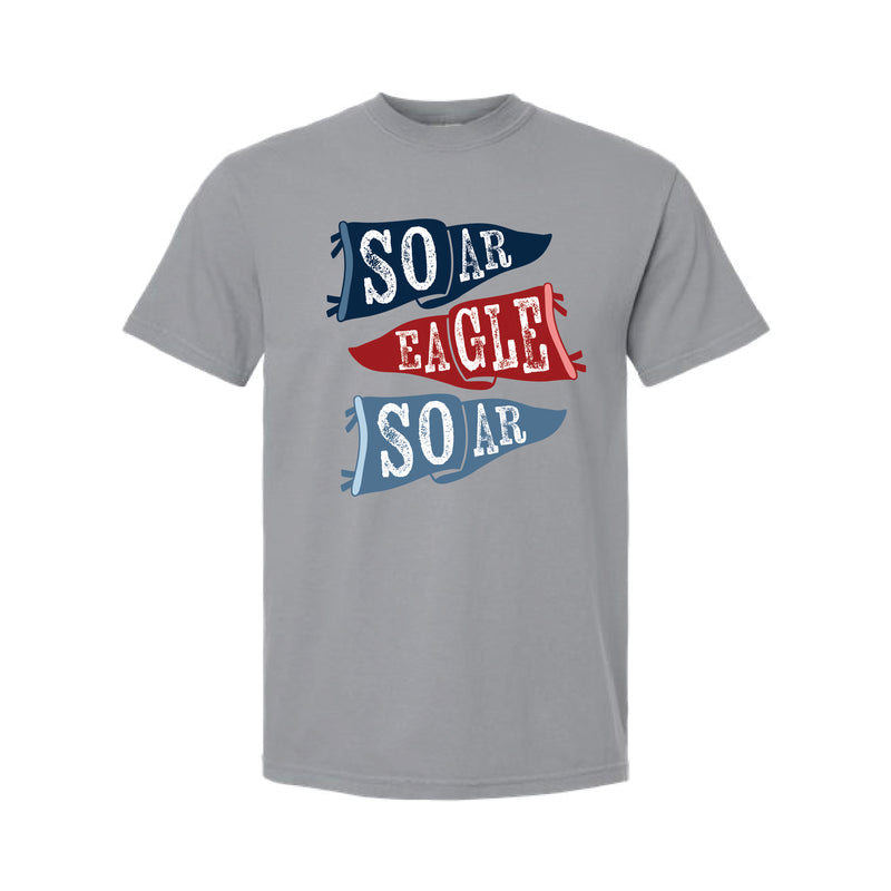 The Soar Eagles Soar Flags | Adult Granite Tee