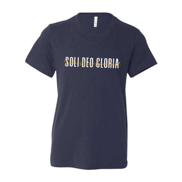 The Soli Deo Gloria | Navy Youth Tee