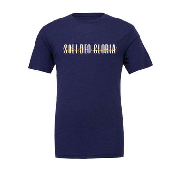 The Soli Deo Gloria | Navy Triblend Tee