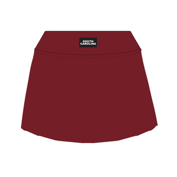 The Alli Tennis Skort South Carolina Woven Label | Deep Red