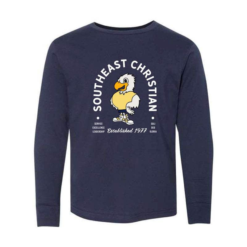 The Southeast Christian Est Arch | Youth Navy Long Sleeve Tee