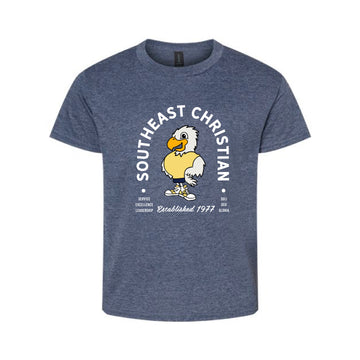 The Southeast Christian Est Arch | Youth Heather Navy Tee