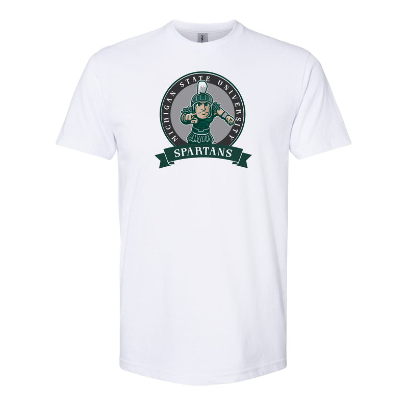 The Spartans Banner Circle | White Tee