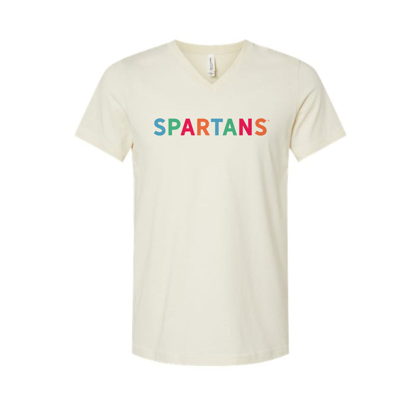 The Spartans Multi | White V-Neck Tee