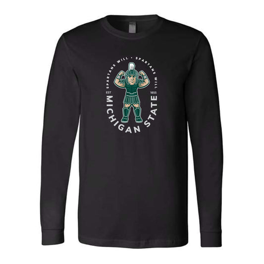 The Spartans Will Michigan State | Black Long Sleeve