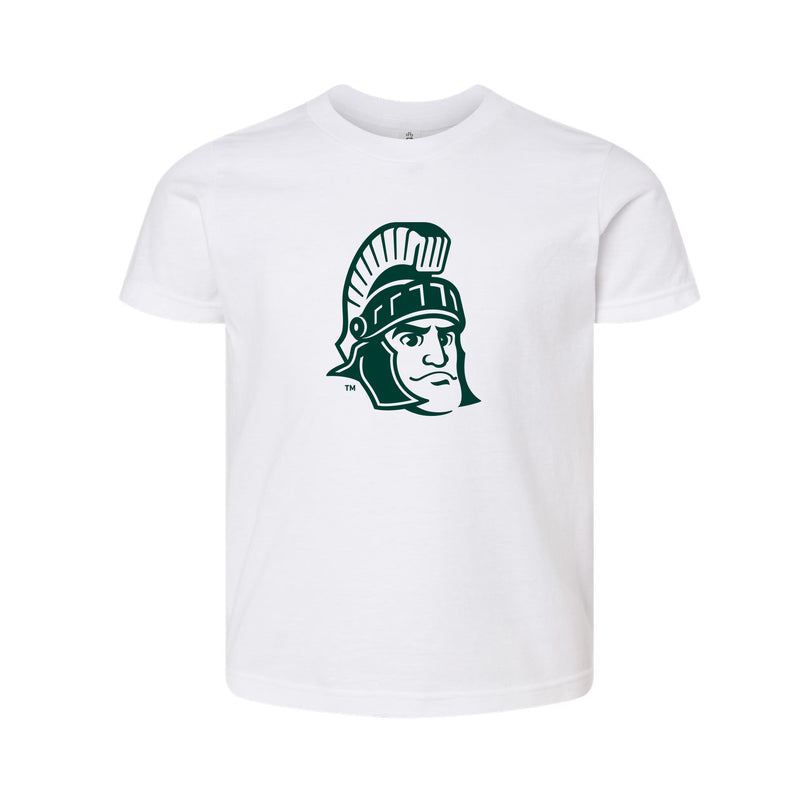 The Sparty Head Logo | Youth White Tee