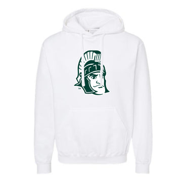 The Sparty Head Logo | White Hoodie