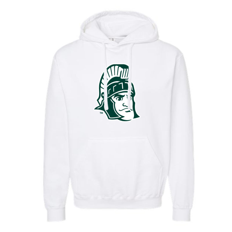 The Sparty Head Logo | White Hoodie