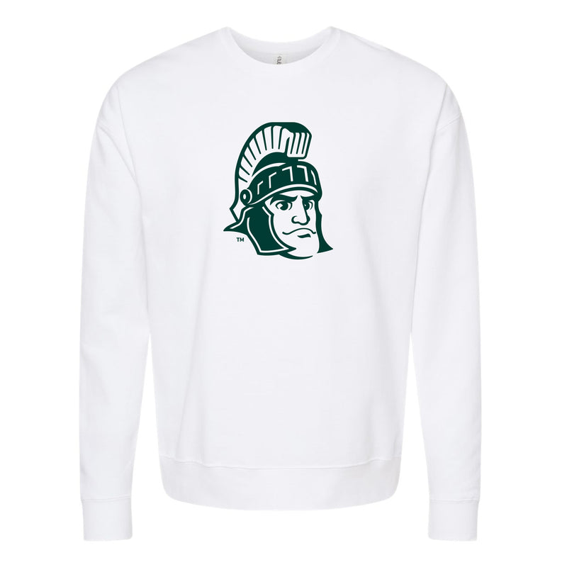 The Sparty Head Logo | White Sweatshirt