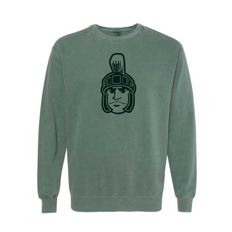 The Sparty Head Outline | Blue Spruce Sweatshirt